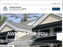 Sites similar to awningforyou.com