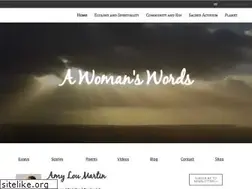 Sites similar to awomanswords.com