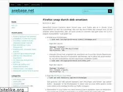 Sites similar to axebase.net