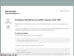 Sites similar to axelauvinen.wordpress.com
