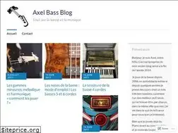 Sites similar to axelbassblog.wordpress.com