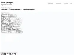 Sites similar to axelspringer-syndication.de