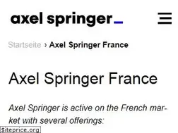 Sites similar to axelspringer.fr