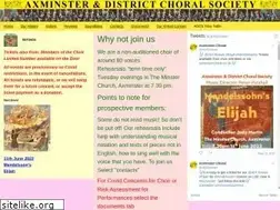 Sites similar to axminsterchoral.co.uk