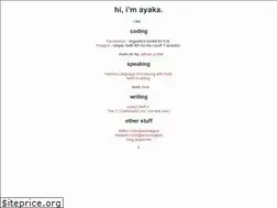 Sites similar to ayaka.me