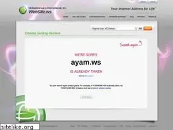 Sites similar to ayam.ws