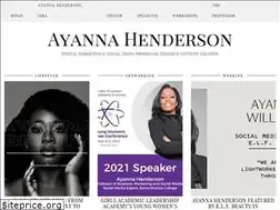 Sites similar to ayannahenderson.com