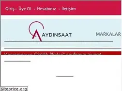 Sites similar to aydinsaat.com