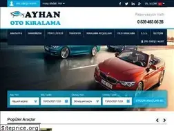 Sites similar to ayhanotokiralama.com