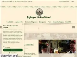 Sites similar to ayinger-braeustueberl.de
