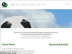 Sites similar to ayso17.org