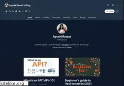 Sites similar to ayushirawat.com