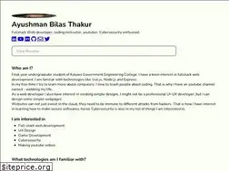 Sites similar to ayushmanbthakur.com