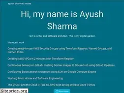 Sites similar to ayushsharma.in