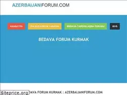 Sites similar to azerbaijaniforum.com