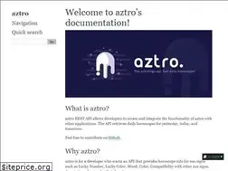 Sites similar to aztro.readthedocs.io