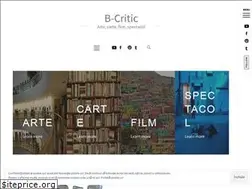 Sites similar to b-critic.ro