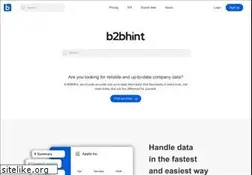 Sites similar to b2bhint.com