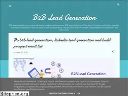 Sites similar to b2bleadgenerationeresearch.blogspot.com