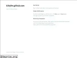 Sites similar to b3nj4m.github.io
