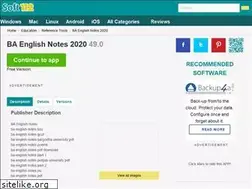 Sites similar to ba-english-notes-2019.soft112.com
