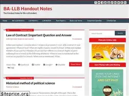 Sites similar to ba-llb-handout-notes.blogspot.com