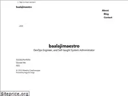 Sites similar to baalajimaestro.me