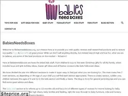 Sites similar to babiesneedboxes.org