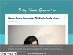 Sites similar to baby-names-generator.blogspot.com
