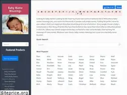 Sites similar to baby-names-meanings.net