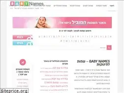 Sites similar to baby-names.co.il