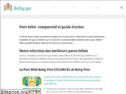Sites similar to baby-parc.fr