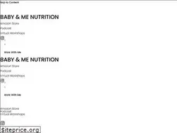 Sites similar to babyandmenutrition.com