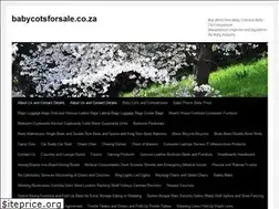 Sites similar to babycotsforsale.co.za