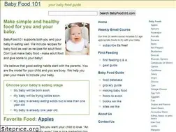 Sites similar to babyfood101.com
