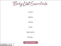Sites similar to babylistessentials.com.au