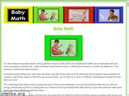 Sites similar to babymath.org