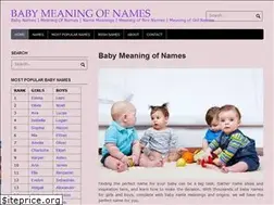 Sites similar to babymeaningofnames.com