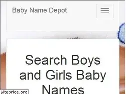 Sites similar to babynamedepot.com