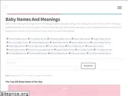 Sites similar to babynamemeaningz.com