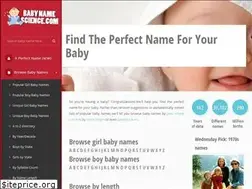 Sites similar to babynamescience.com