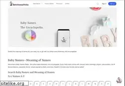 Sites similar to babynamespedia.com