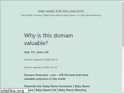 Sites similar to babynametime.com