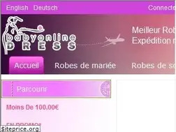 Sites similar to babyonlinedress.fr