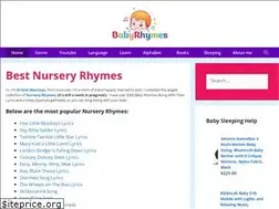 Sites similar to babyrhymes.com