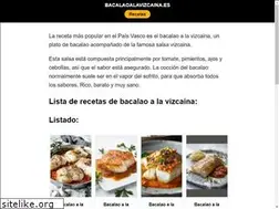 Sites similar to bacalaoalavizcaina.es