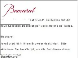 Sites similar to baccarat.com