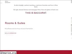 Sites similar to baccarathotels.com