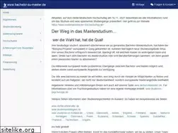 Sites similar to bachelor-zu-master.de