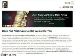 Sites similar to backandneckcarecenter.net